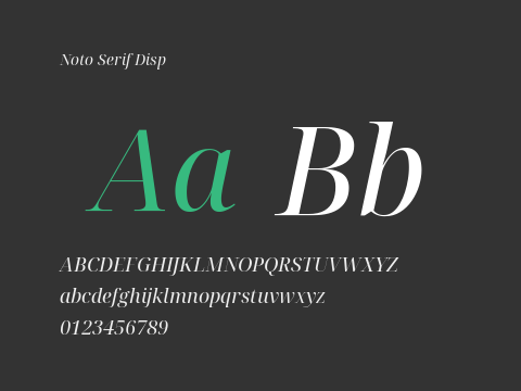 Noto Serif Disp