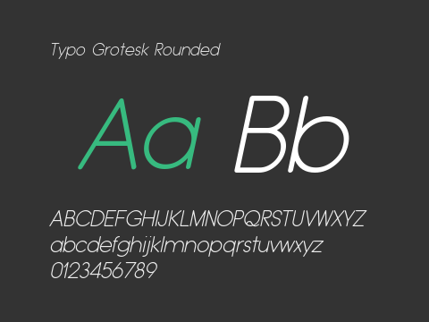 Typo Grotesk Rounded