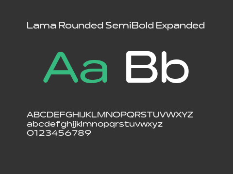 Lama Rounded SemiBold Expanded