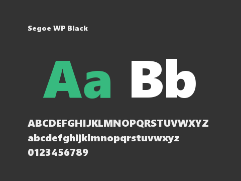 Segoe WP Black