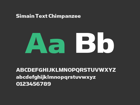 Simain Text Chimpanzee