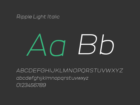 Ripple Light Italic