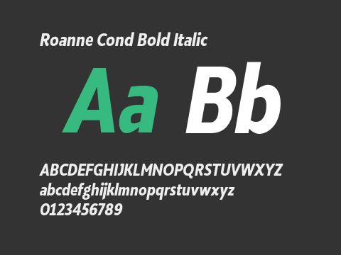 Roanne Cond Bold Italic