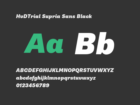 HvDTrial Supria Sans Black