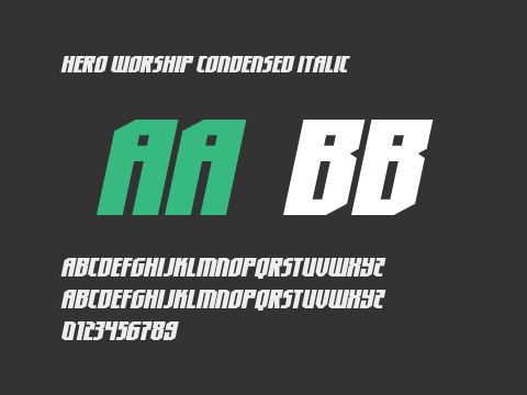 Hero Worship Condensed Italic