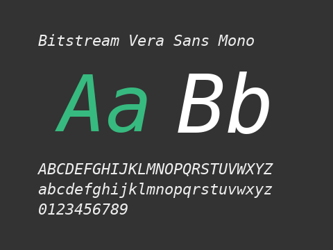 Bitstream Vera Sans Mono