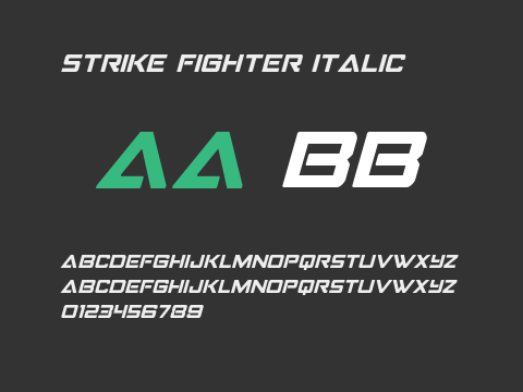 Strike Fighter Italic