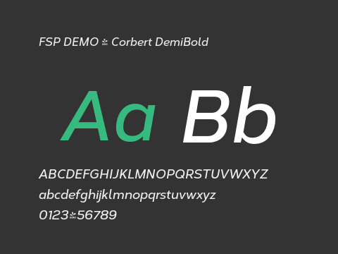 FSP DEMO - Corbert DemiBold