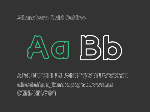 Allenatore Bold Outline