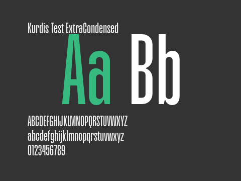 Kurdis Test ExtraCondensed