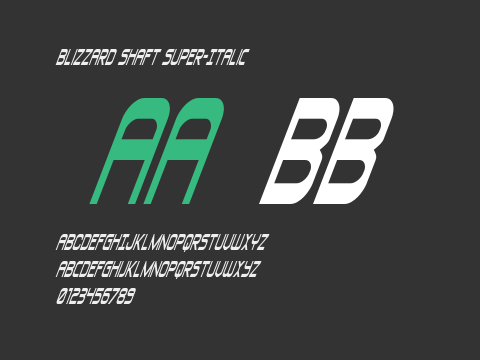 Blizzard Shaft Super-Italic