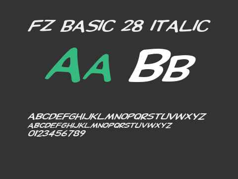 FZ BASIC 28 ITALIC