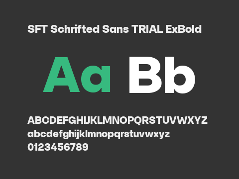 SFT Schrifted Sans TRIAL ExBold