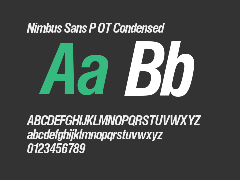 Nimbus Sans P OT Condensed