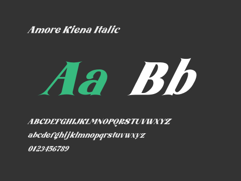 Amore Kiena Italic