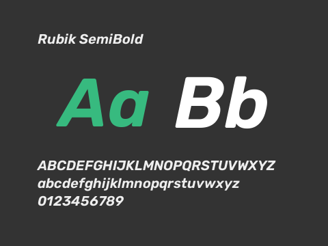 Rubik SemiBold