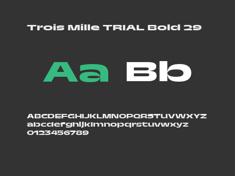 Trois Mille TRIAL Bold 29