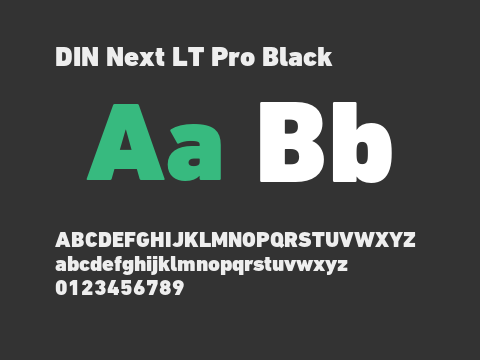 DIN Next LT Pro Black