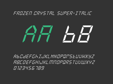 Frozen Crystal Super-Italic