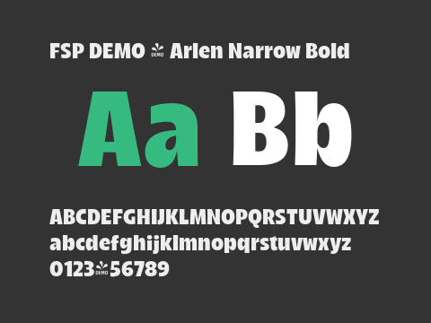 FSP DEMO - Arlen Narrow Bold