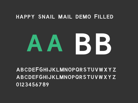 Happy Snail Mail DEMO Filled