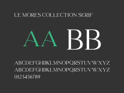 LE MORES COLLECTION SERIF