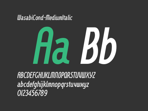 WasabiCond-MediumItalic