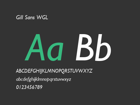 Gill Sans WGL