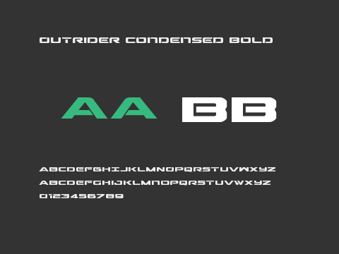 Outrider Condensed Bold