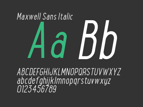 Maxwell Sans Italic