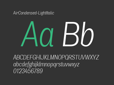 AirCondensed-LightItalic