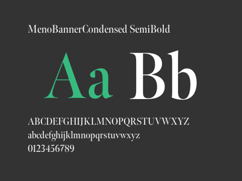 MenoBannerCondensed SemiBold