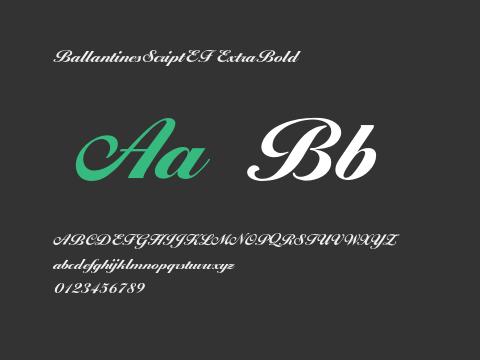 BallantinesScriptEF ExtraBold