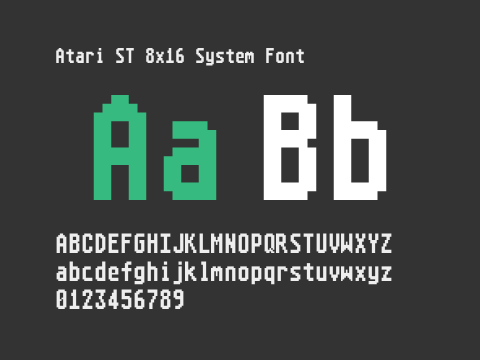 Atari ST 8x16 System Font