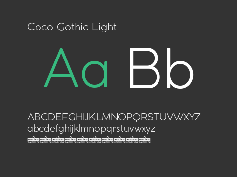 Coco Gothic Light