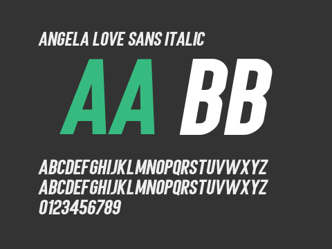 Angela Love Sans Italic