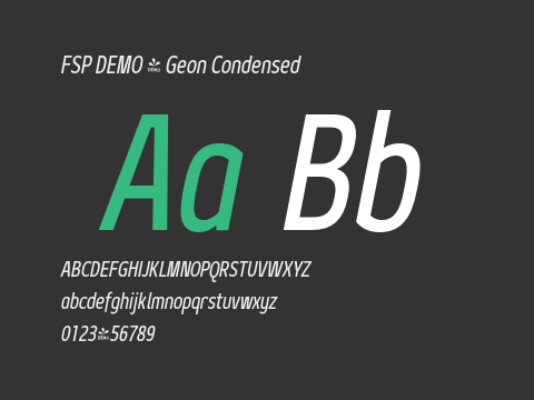 FSP DEMO - Geon Condensed