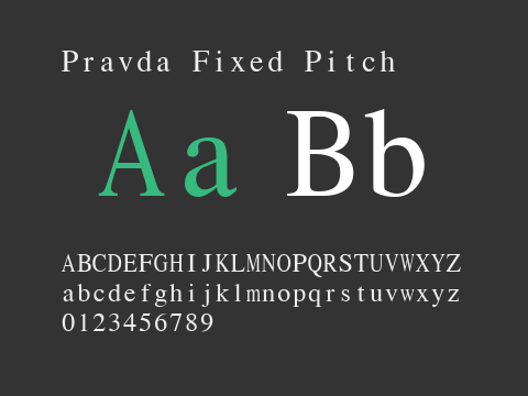 Pravda Fixed Pitch