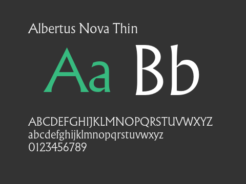 Albertus Nova Thin