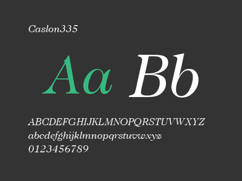 Caslon335