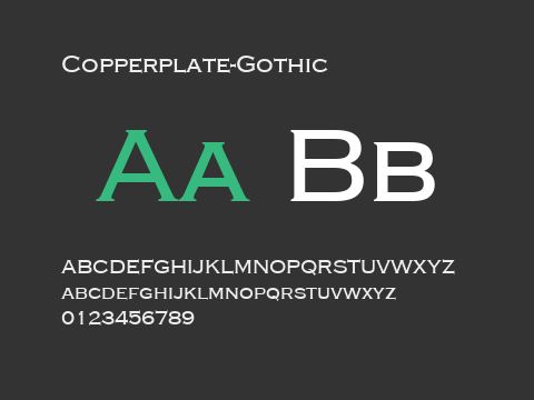 Copperplate-Gothic