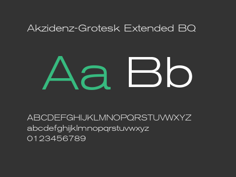 Akzidenz-Grotesk Extended BQ