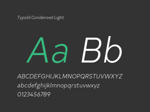 Typold Condensed Light