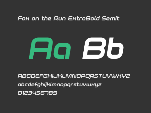 Fox on the Run ExtraBold SemIt