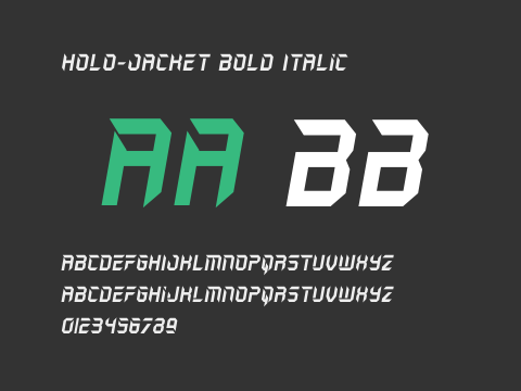 Holo-Jacket Bold Italic