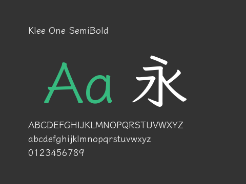 Klee One SemiBold