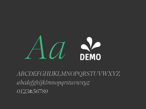 FSP DEMO - Contane Thin Italic