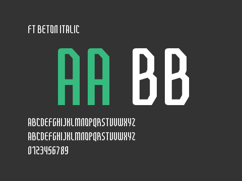 FT Beton Italic