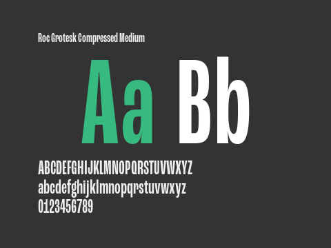 Roc Grotesk Compressed Medium