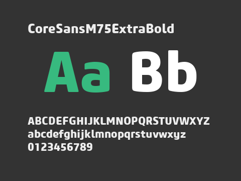 CoreSansM75ExtraBold